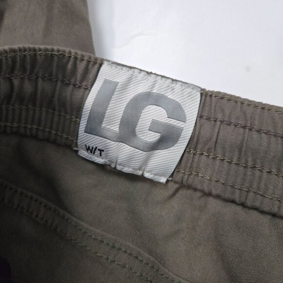 Projek Raw Men's Size L XAVIER Moss Solid Bungee Cargo Jogger Canvas Utility - Picture 8 of 10